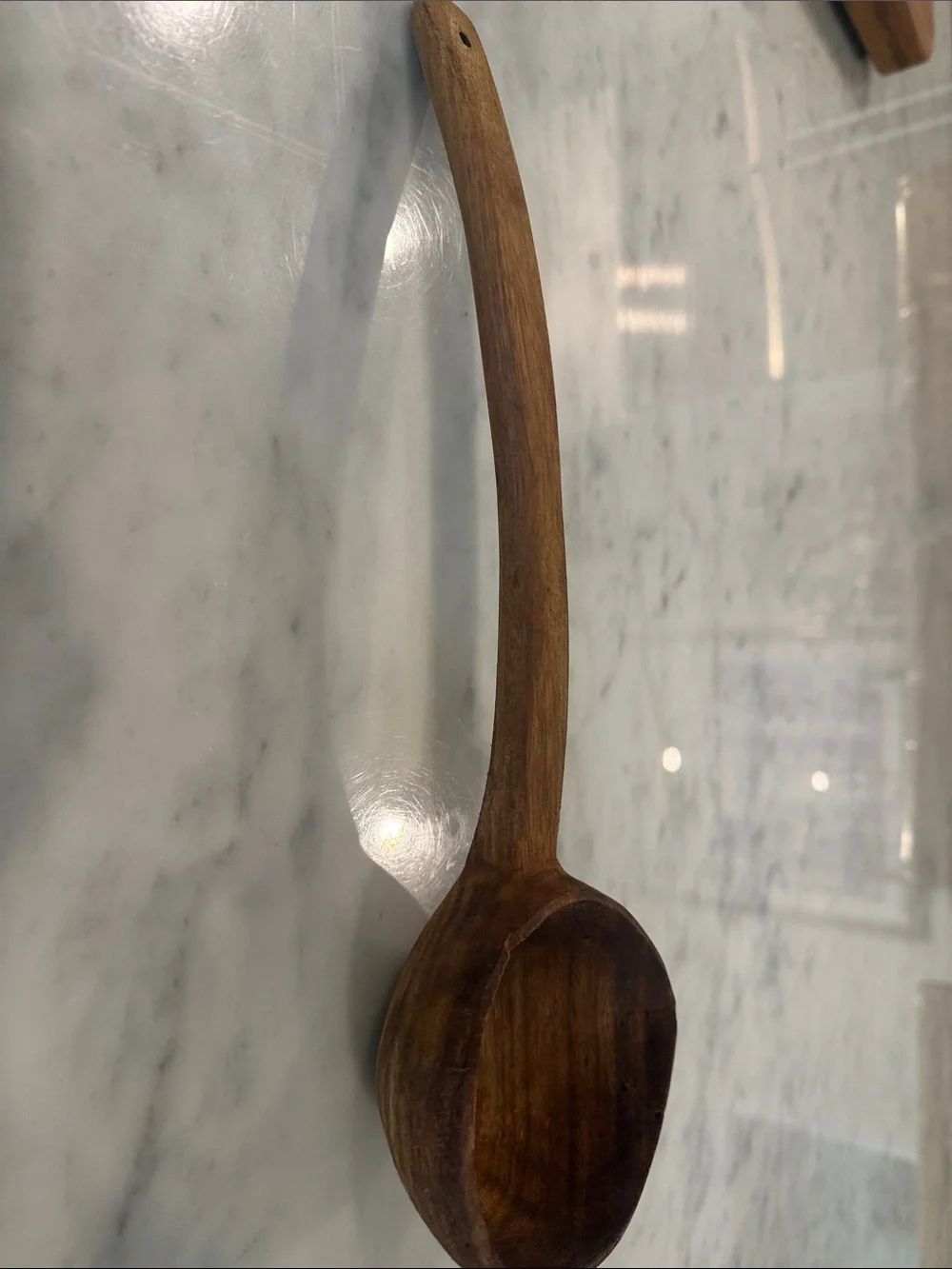 Handcrafted Wooden Ladle - Brown